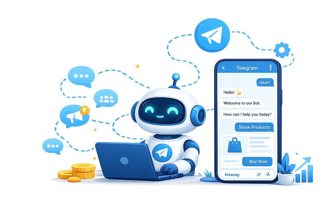 Telegram Bot automation illustration