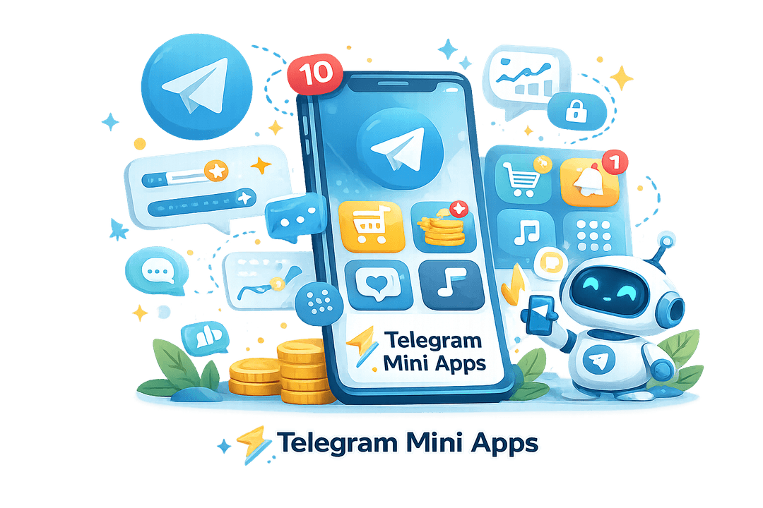 Telegram Mini App development illustration